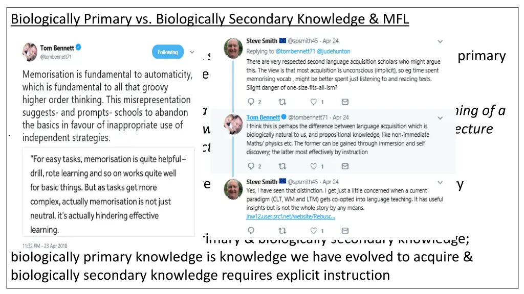 biologically primary vs biologically secondary