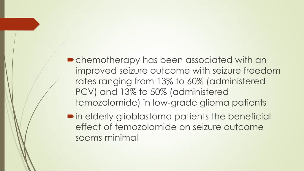 chemotherapy has been associated with an improved