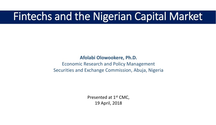 fintechs and the nigerian capital market fintechs