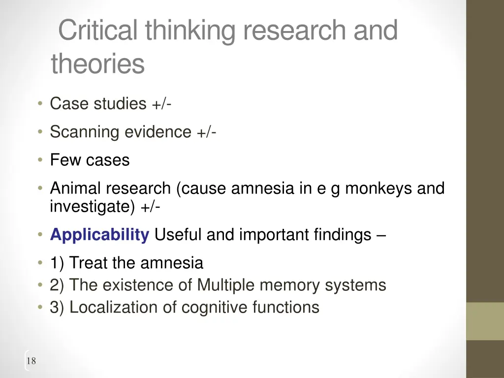critical thinking research and theories