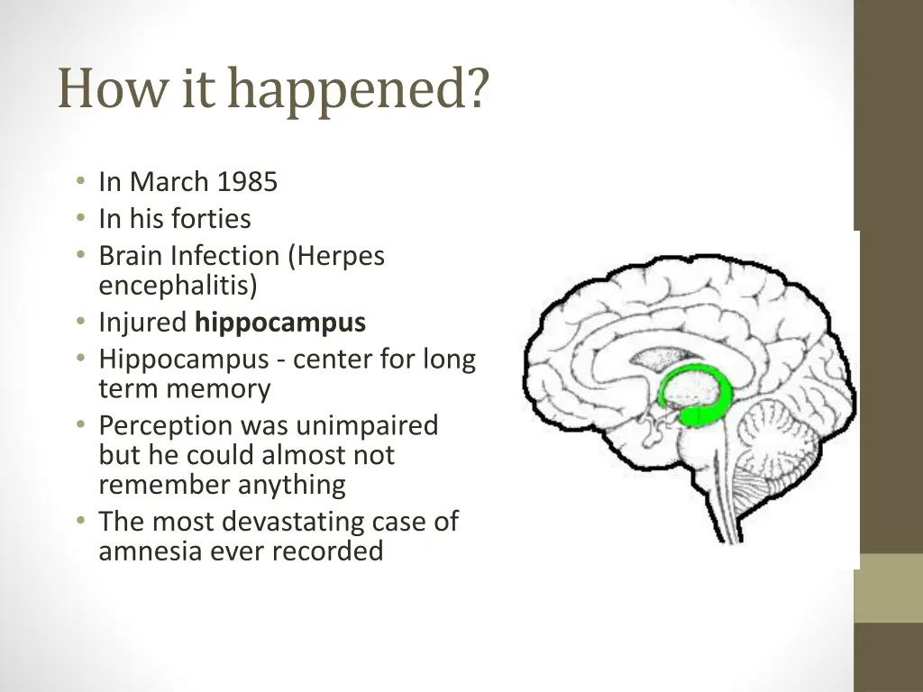 how it happened
