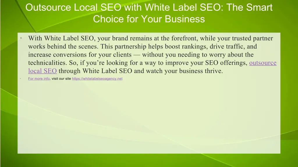 outsource local seo with white label 1