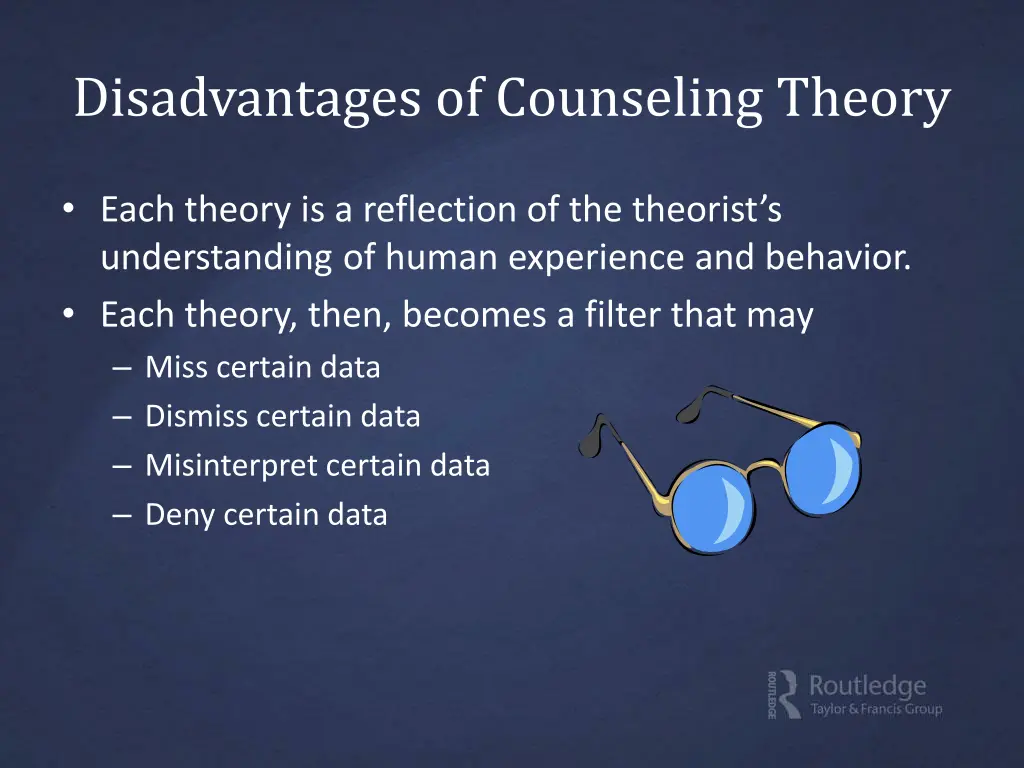 disadvantages of counseling theory