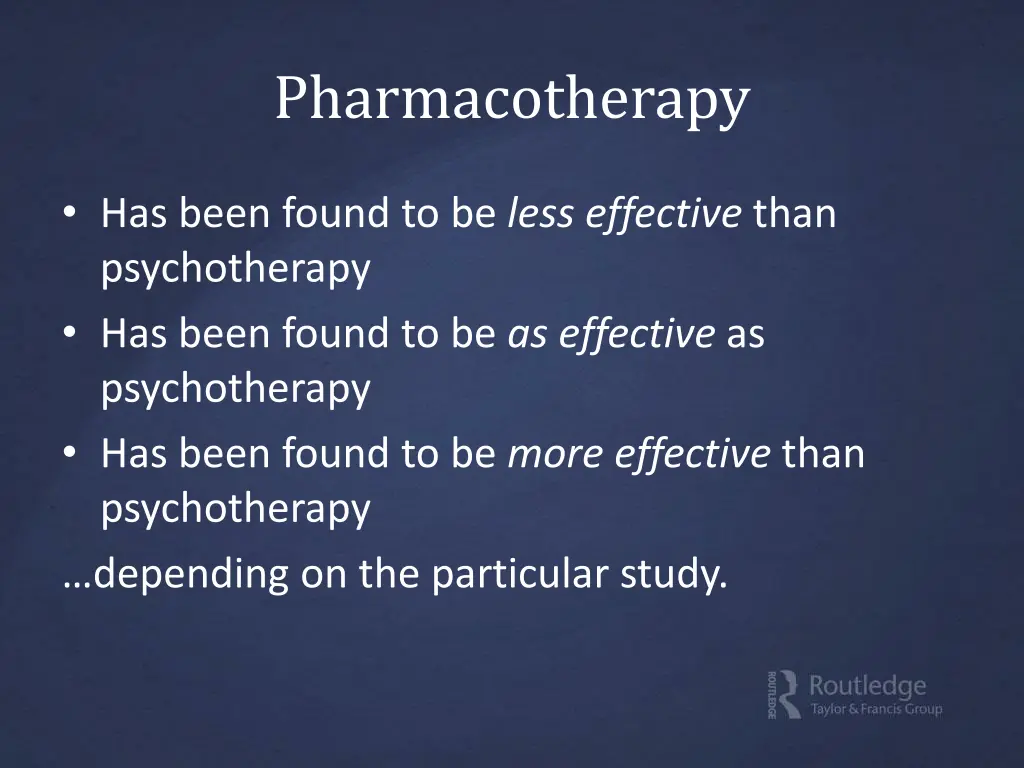 pharmacotherapy