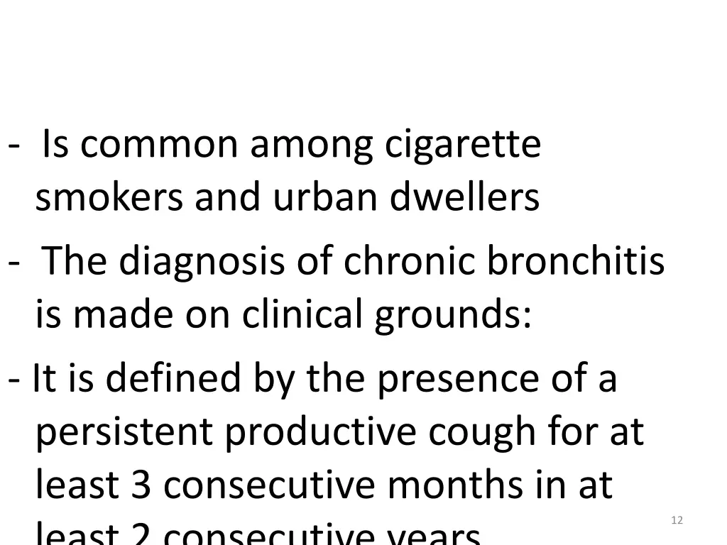 2 chronic bronchitis