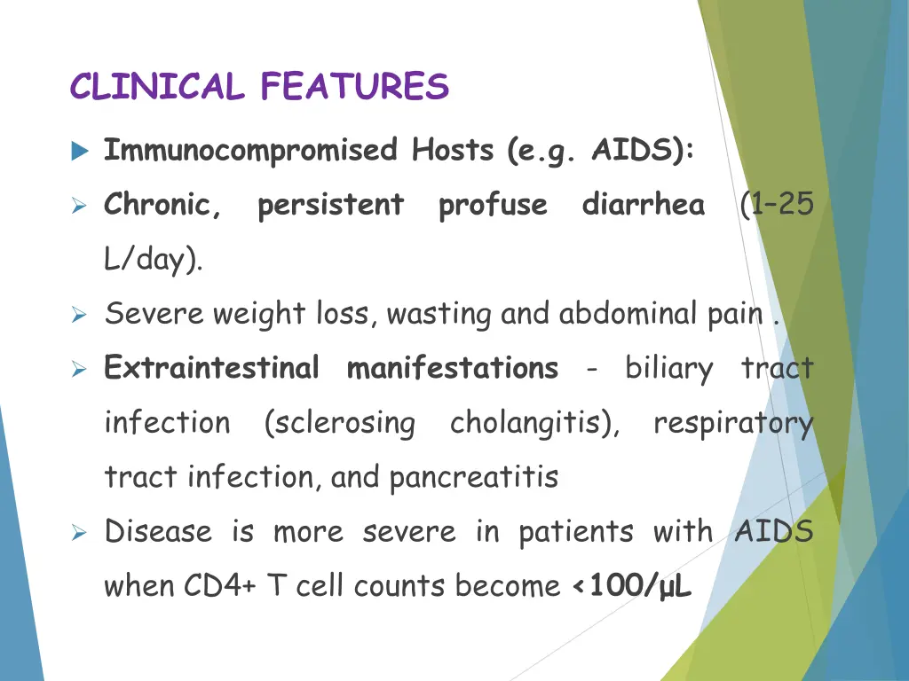 clinical features 1