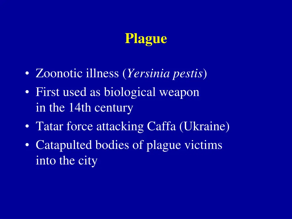 plague
