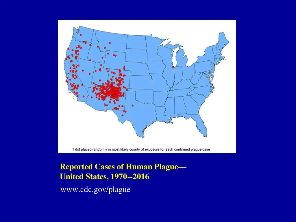 reported cases of human plague united states 1970