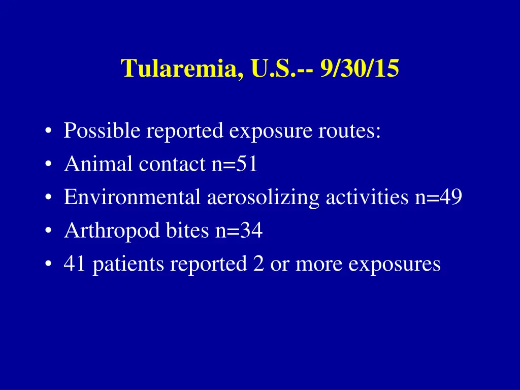 tularemia u s 9 30 15
