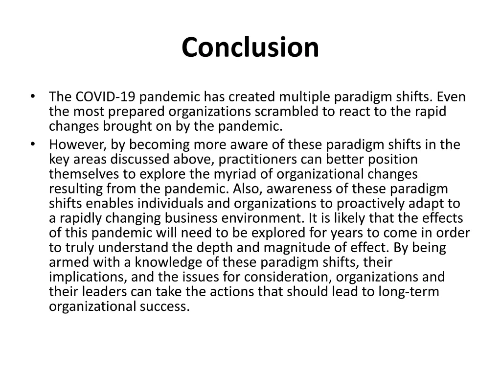 conclusion