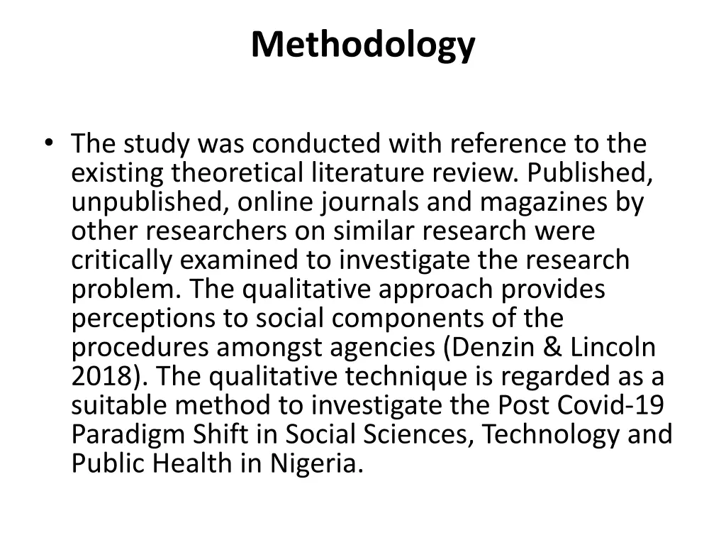 methodology