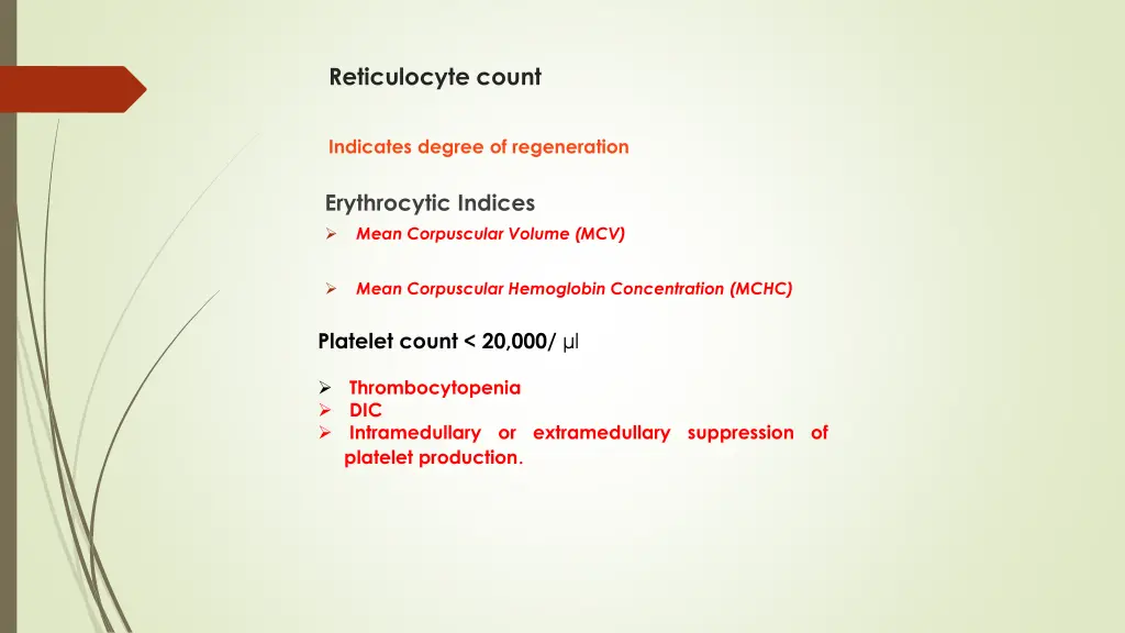 reticulocyte count