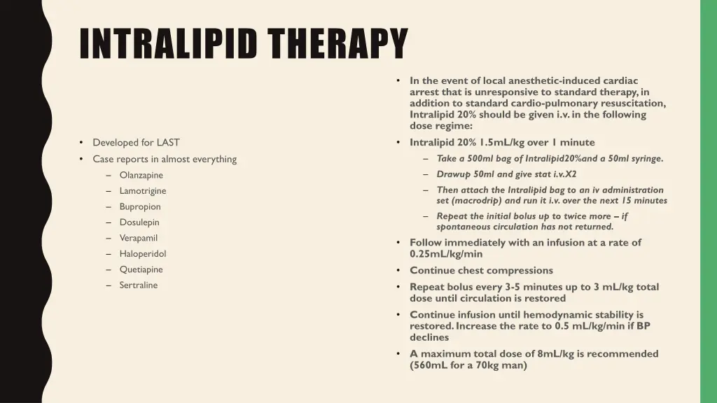 intralipid therapy