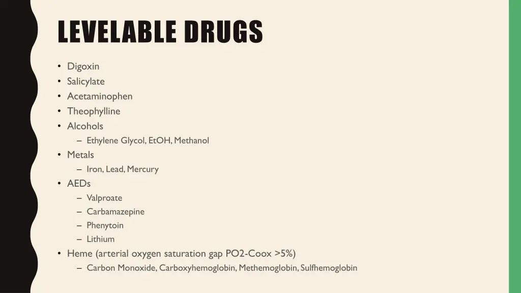 levelable drugs