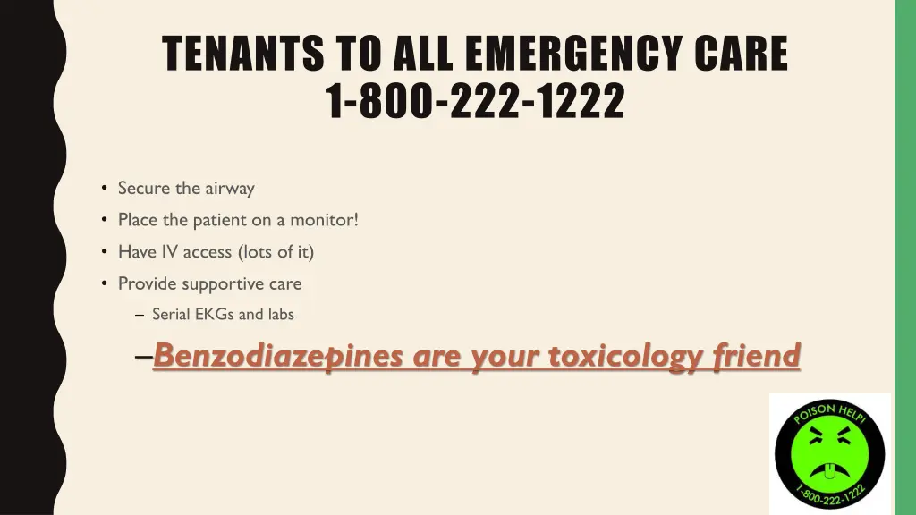 tenants to all emergency care 1 800 222 1222