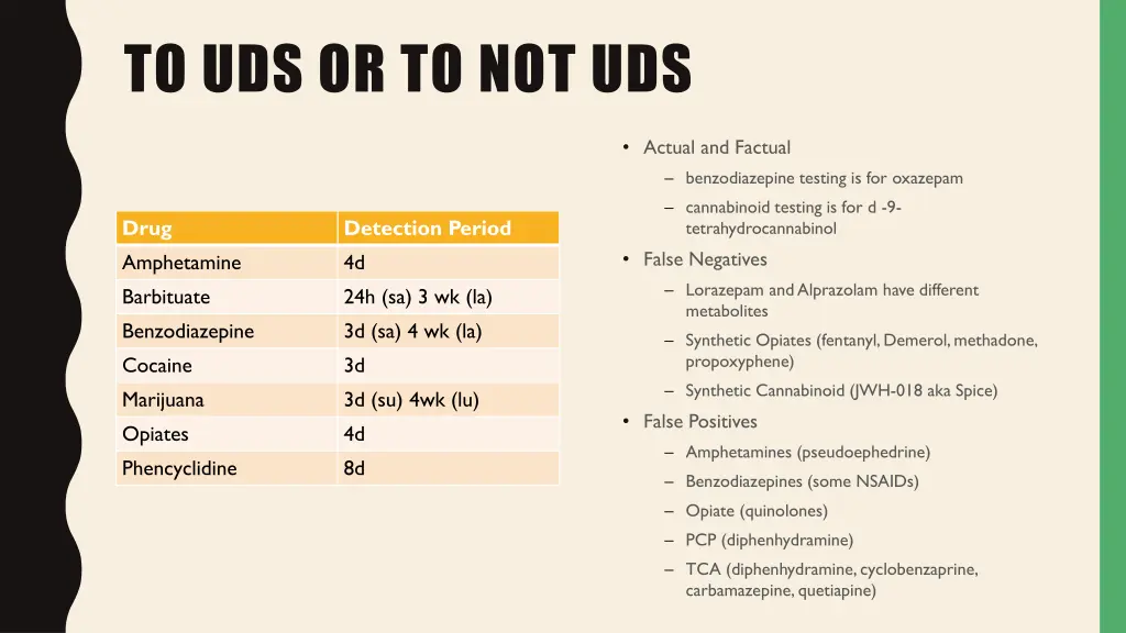 to uds or to not uds