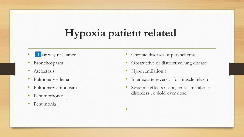 hypoxia patient related