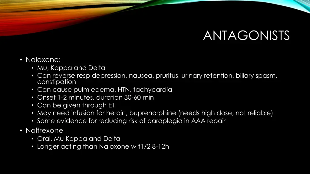 antagonists