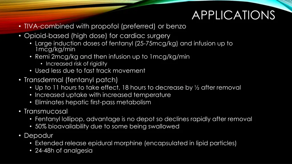 applications