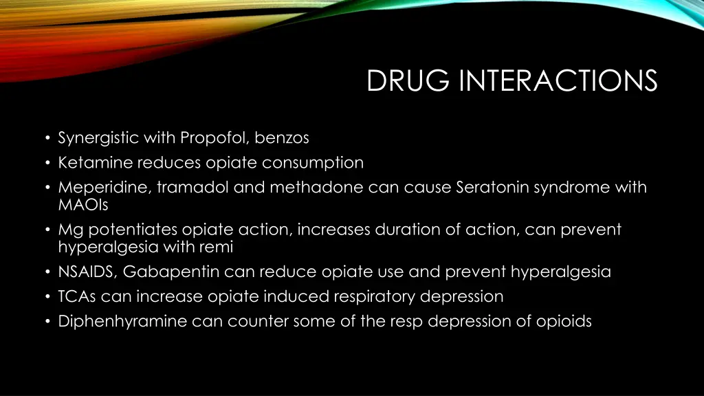drug interactions