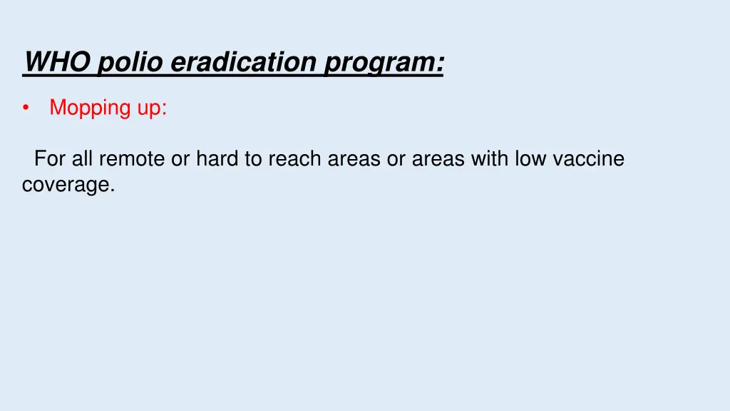 who polio eradication program 2