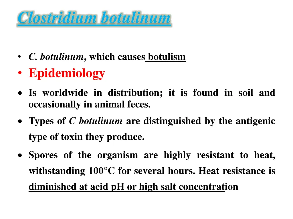 clostridium botulinum