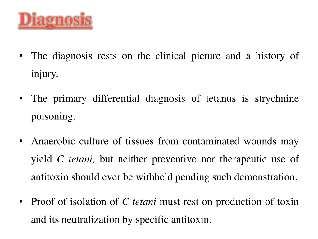 diagnosis