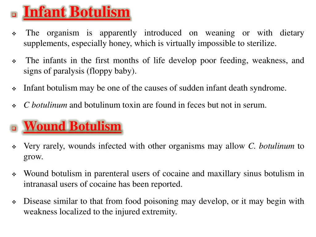 infant botulism