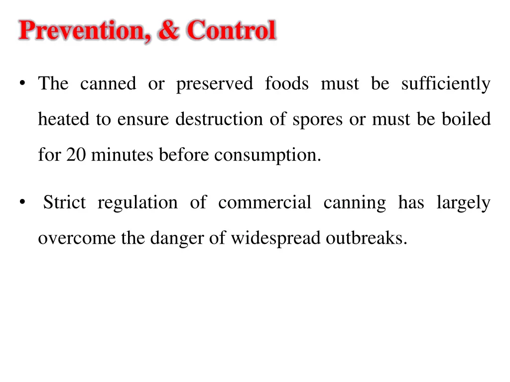 prevention control