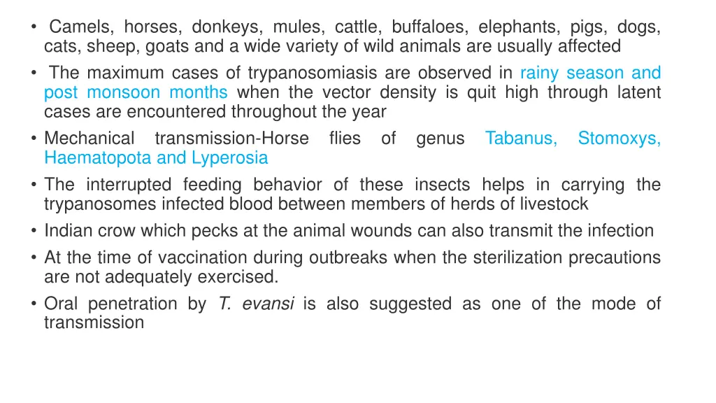 camels horses donkeys mules cattle buffaloes