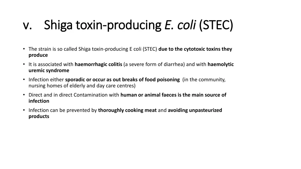 v v shiga toxin shiga toxin producing