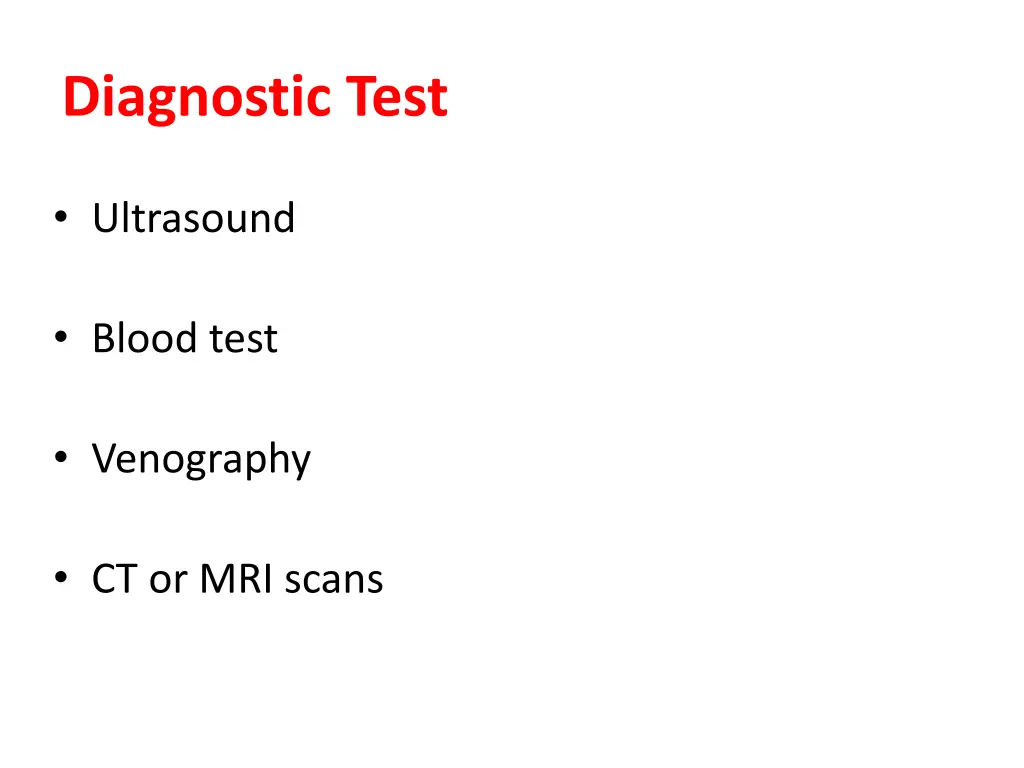 diagnostic test