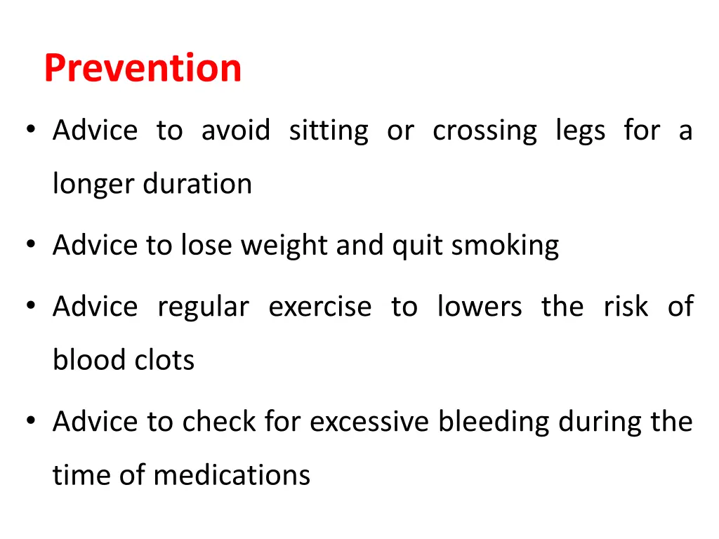 prevention