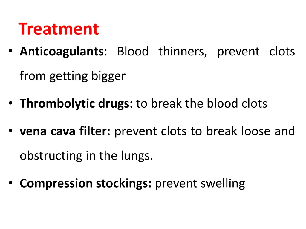 treatment anticoagulants blood thinners prevent