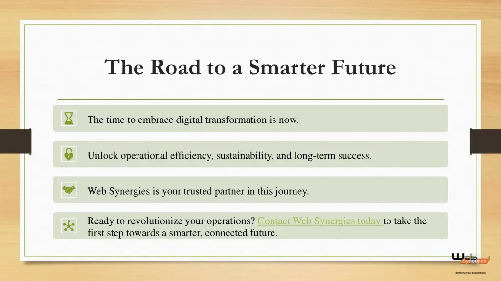 the road to a smarter future