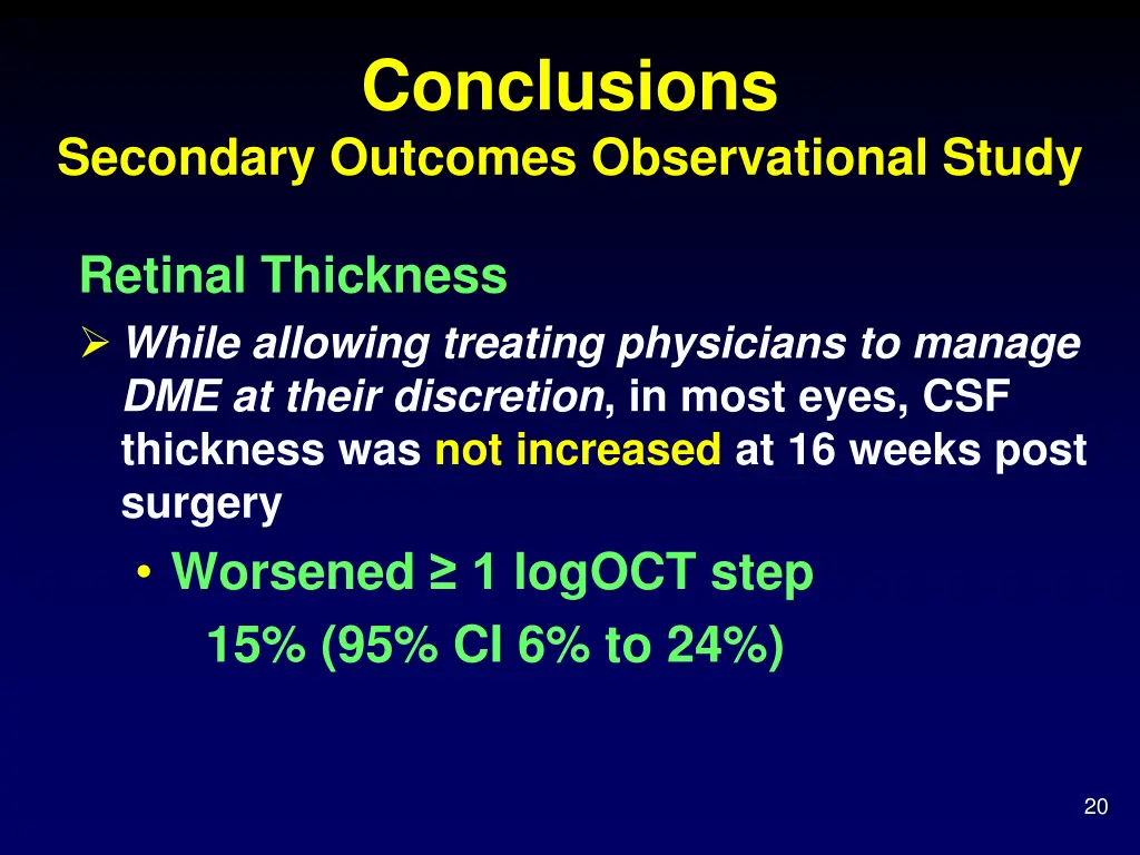 conclusions