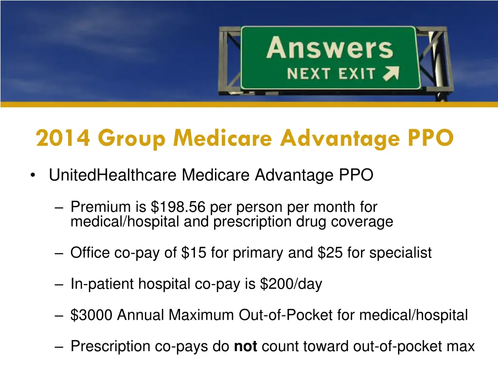 2014 group medicare advantage ppo