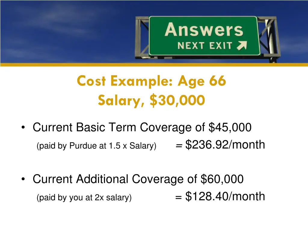 cost example age 66 salary 30 000