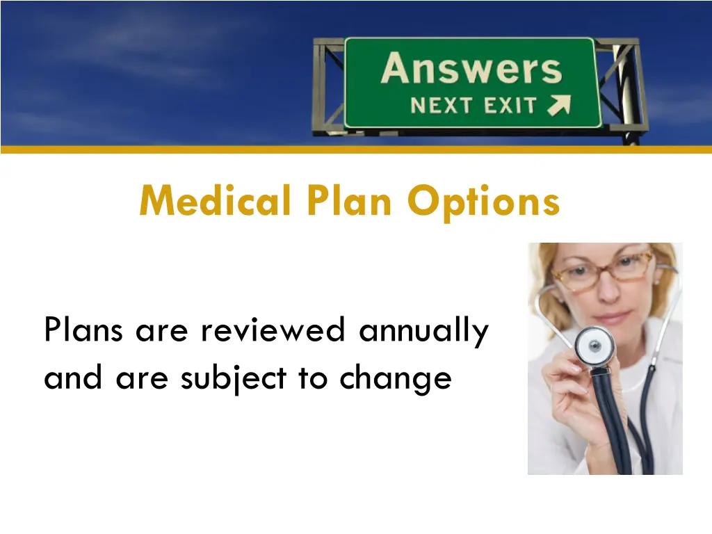 medical plan options