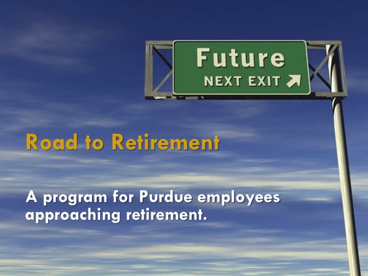 road to retirement