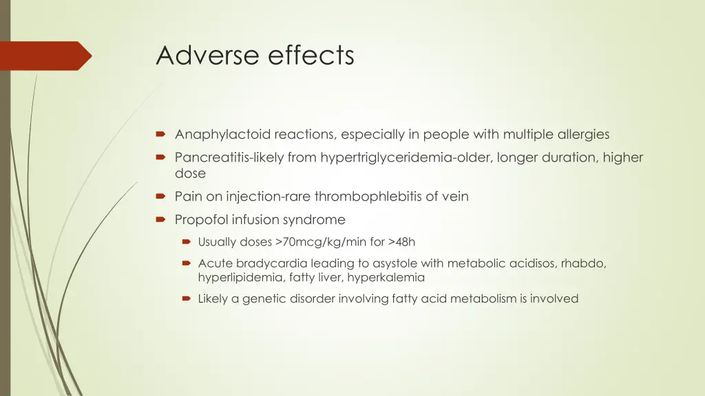 adverse effects