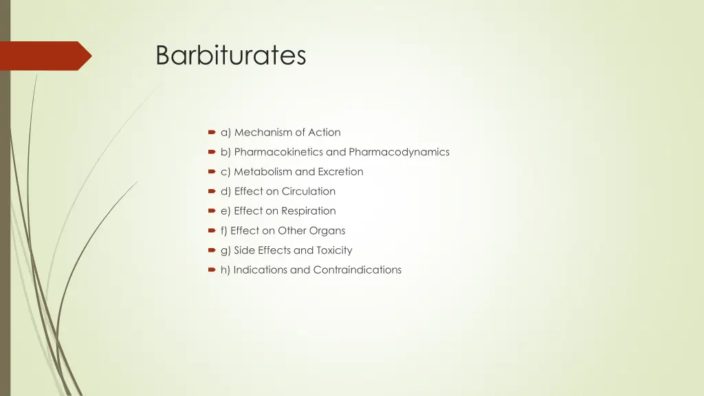 barbiturates