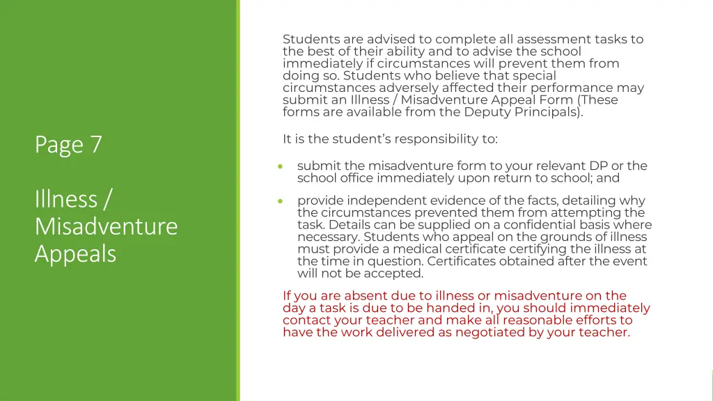 students are advised to complete all assessment