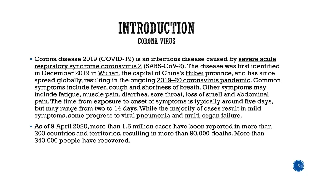 introduction corona virus