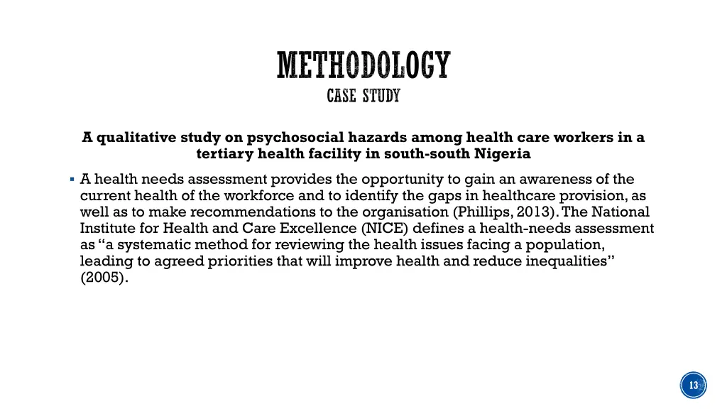 methodology case study