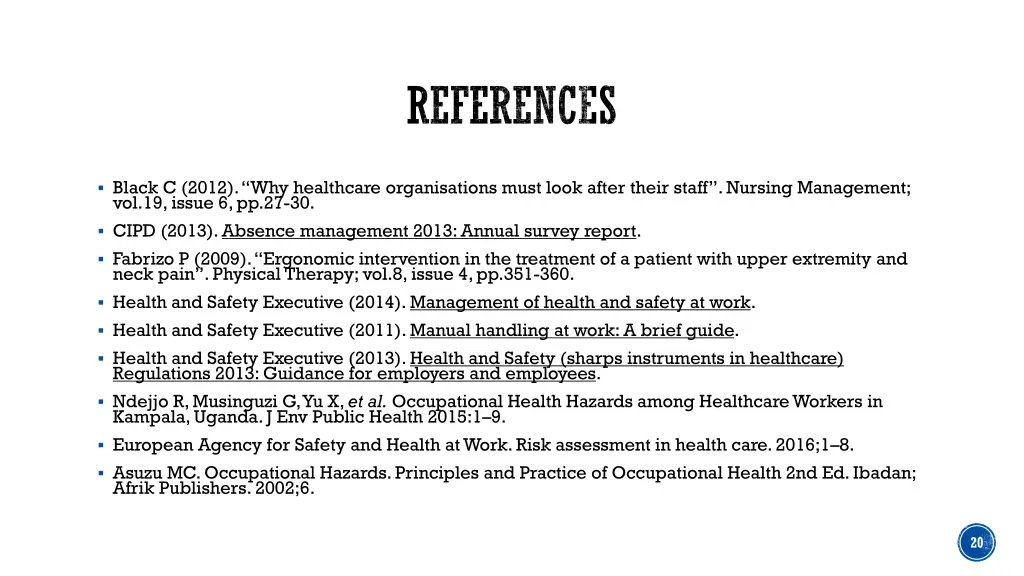 references