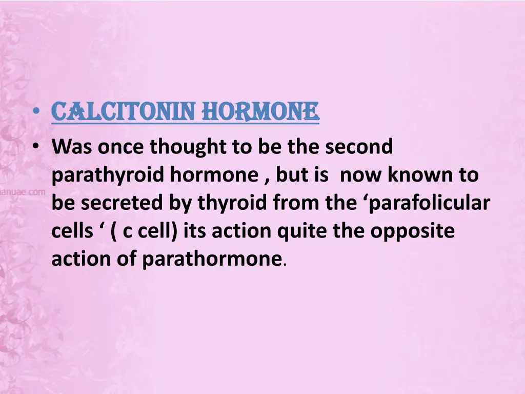 calcitonin hormone calcitonin hormone was once