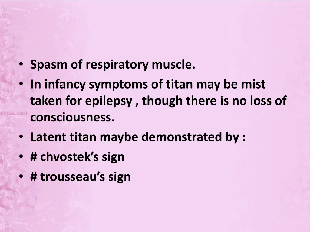 spasm of respiratory muscle in infancy symptoms