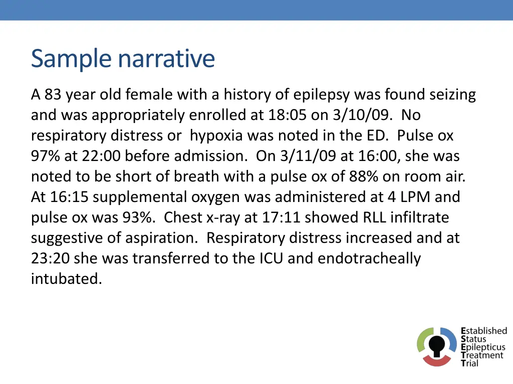 sample narrative 1