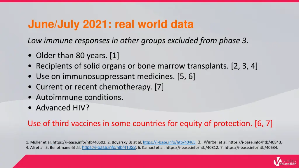 june july 2021 real world data